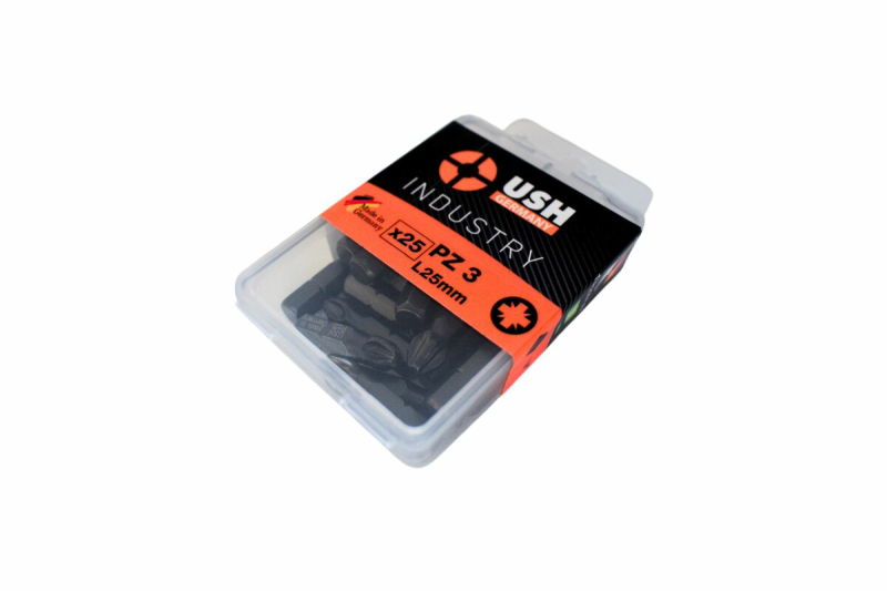Насадка викруткова USH Industry : Phillips PZ3 x 25 мм. Torsion Уп. 25 шт.