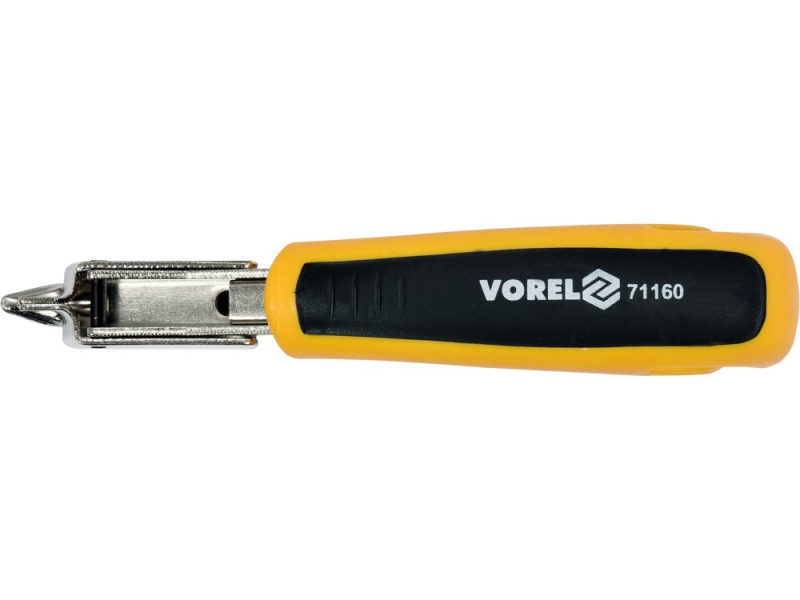 Скобовидалювач з ергономічною 2-компонентною ручкою VOREL; l=160 мм (71160)