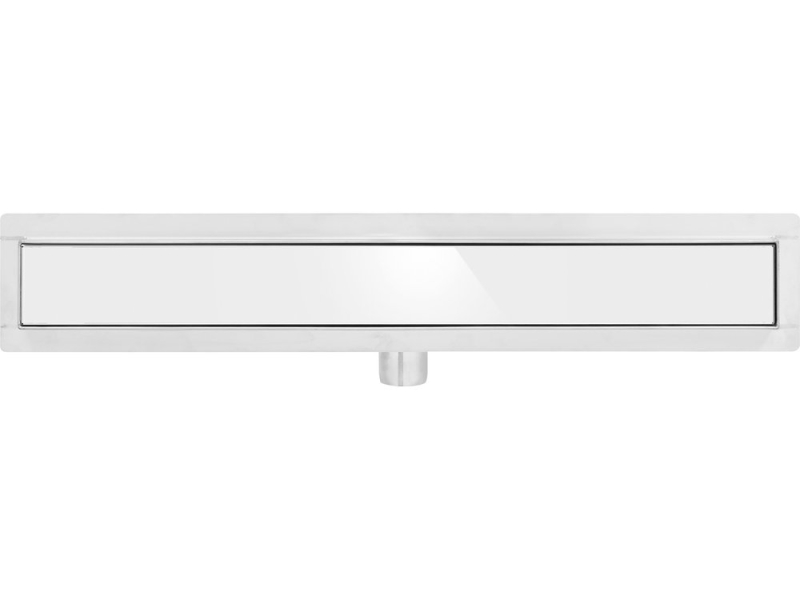 Трап лінійний WHITE GLASS 70 см FALA 71611