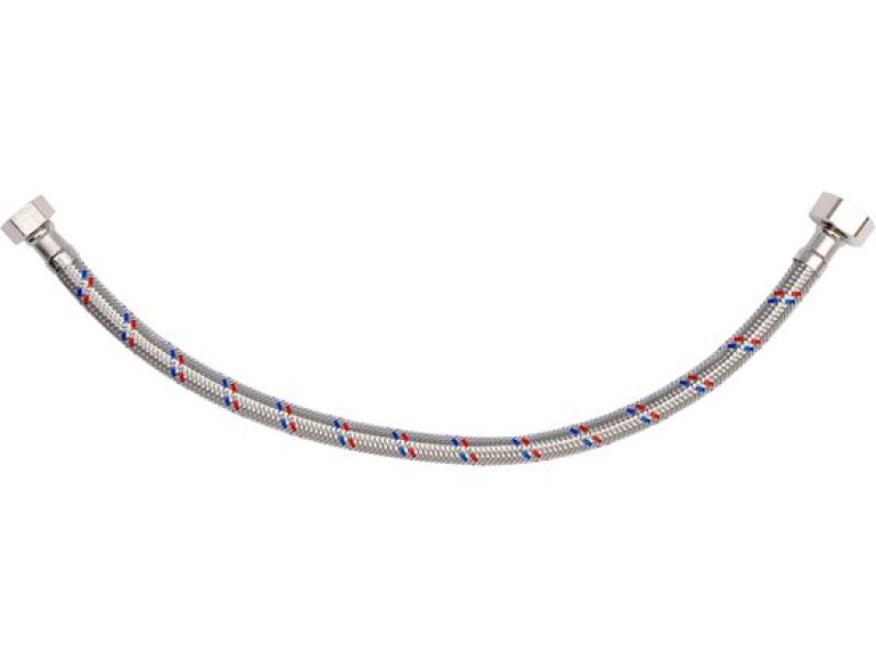 Шланг гнучкий для змішувача FALA 71808, 1/2"(F)×3/8"(F), 400 мм, нержавіюче обплетення