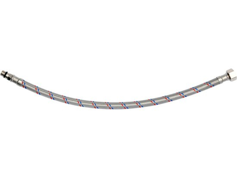 Шланг гибкий для смесителя FALA 71852, 3/8"(F)×M10×1(M), 400 мм, штуцер 17 мм, нержавеющая оплетка