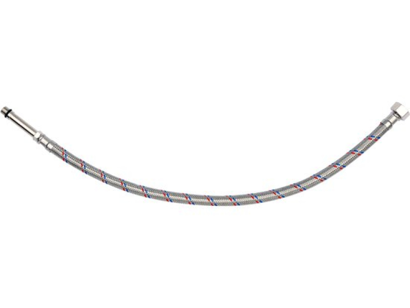 Шланг гибкий для смесителя FALA 71858, 3/8"(F)×M10×1(M), 500 мм, штуцер 50 мм, нержавеющая оплетка