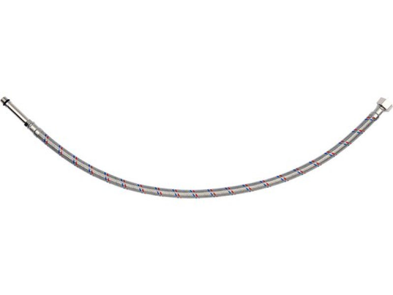 Шланг гнучкий для змішувача FALA 71859, 3/8"(F)×M10×1(M), 600 мм, штуцер 50 мм, нержавіюче обплетення