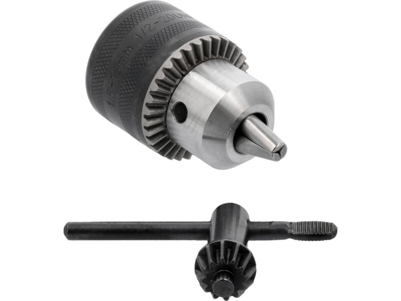 Патрон для дриля з ключем YATO до гвинта- G1/2 20UNF, кріплення Ø= 1,5-13 мм [5/40]