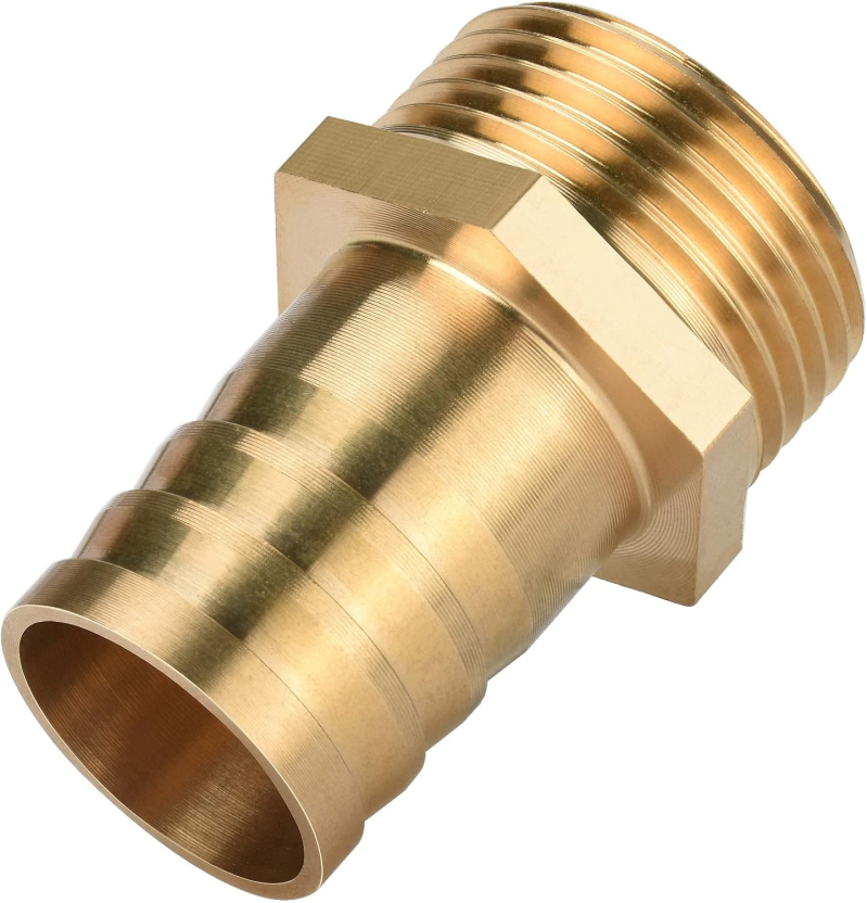 Штуцер под шланг 17 мм с наружной резьбой М22х1.5