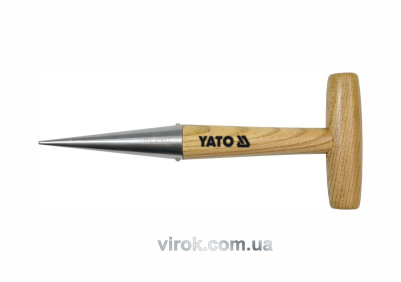 Конус посадочний з дерев'яною ручкою YATO : l= 280 мм [10/60]