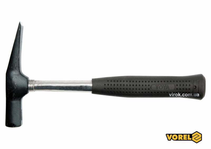 Молоток муляра VOREL тип "Рейнський": з металевою ручкою, m=600 г [6/24]