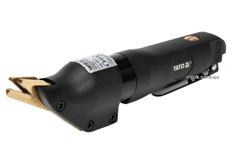 Ножиці пневматичні прямі YATO по листовому металу t≤ 1.4 мм, при тиску- 0,63 MPa, 141 л/хв