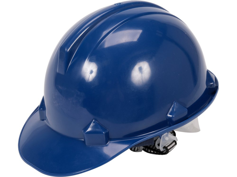 Каска для захисту голови VOREL синя з матеріалу HDPE (74175)