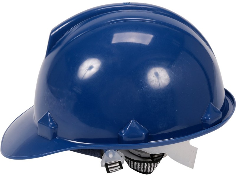 Каска для захисту голови VOREL синя з матеріалу HDPE (74175)