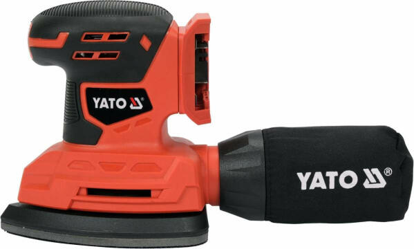 Шлифмашина вибрационная аккумуляторная YATO:18В, вибрация 7,34±1,5 м/с², 84х184мм(БЕЗ АККУМУЛЯТОРА) (YT-82755)