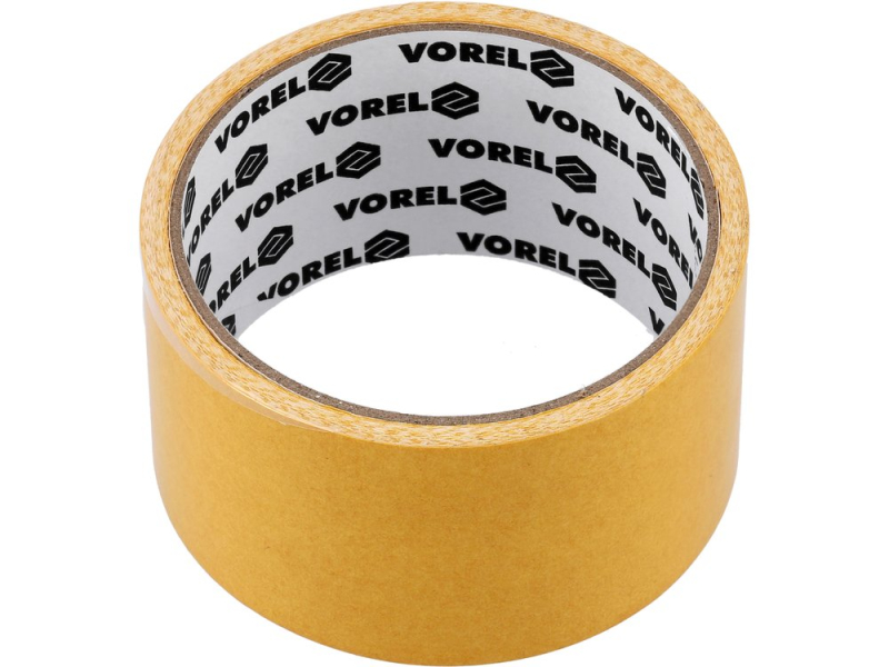Стрічка самоклеюча VOREL армована 2-стороння, 50мм x 5м (75260)
