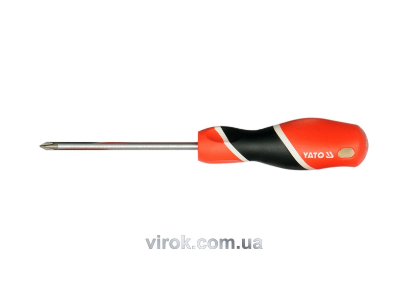 Викрутка хрестова YATO : "Philips" PH1 х 200 мм [12/36/144]