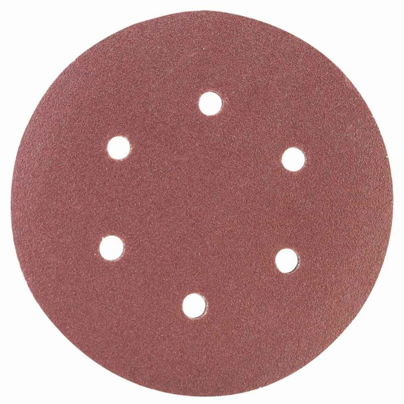 Круг шліфувальний самозачепний 6 отворів NINJA : Ø150 мм. Р80. універсальний Уп. 5 шт.