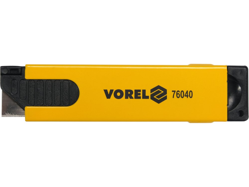 Нож безопасный VOREL 76040, лезвие 40х20 мм, металлический корпус