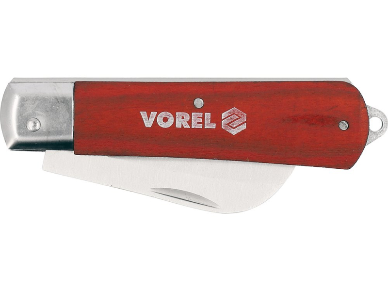 Нож складной серпак VOREL 76621, клинок 75 мм, сталь 3Cr13