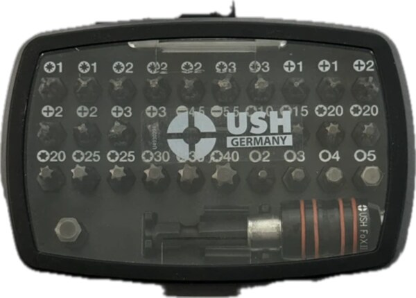 Набір насадок викруткових Industry USH: з тримачем, PH, PZ, SL, TX, HEX, 32 ел (U0004205)