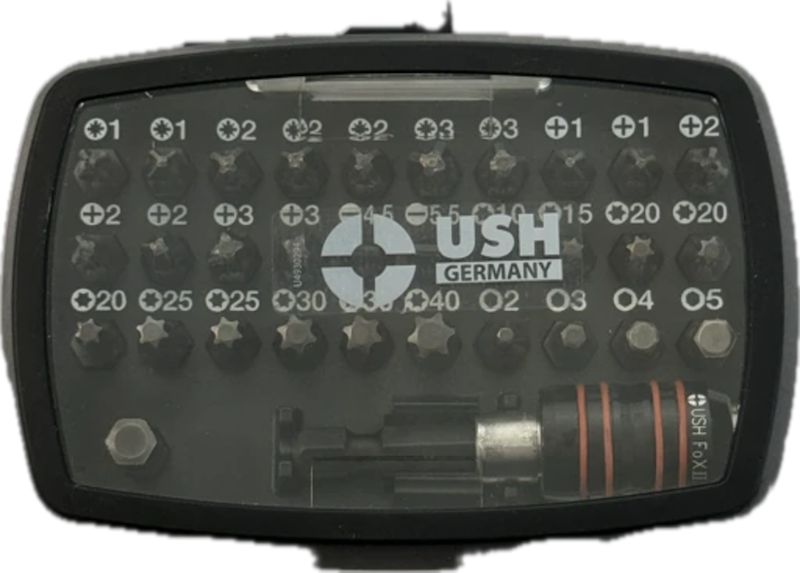 Набір насадок викруткових Industry USH: з тримачем, PH, PZ, SL, TX, HEX, 32 ел