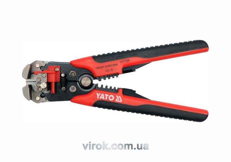Кліщі для обтискання і зачистки проводів YATO, L=210 мм
