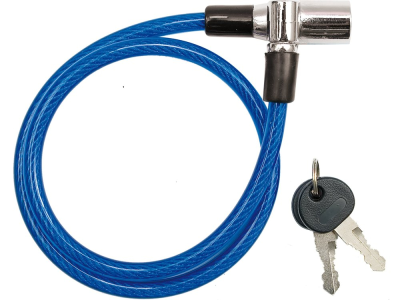 Велосипедный замок VOREL : L= 8 мм Х 650 мм (77830)