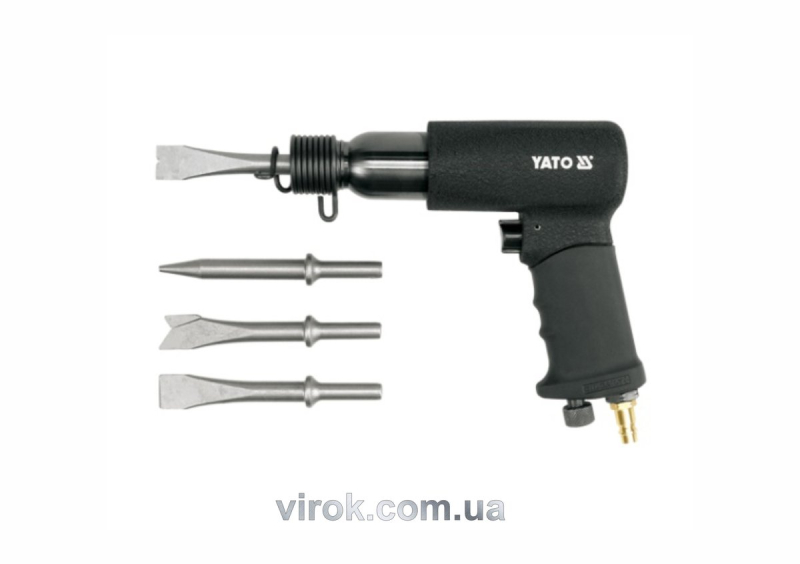 Молоток пневматичний YATO з набором долот і зубил 4 шт.