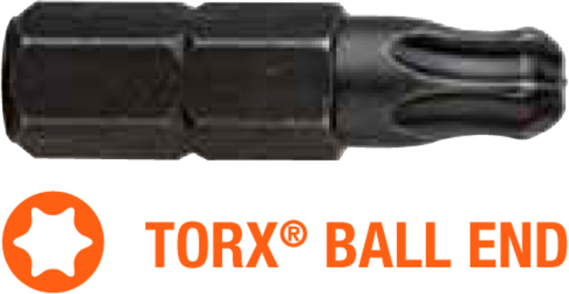 Насадка викруткова USH Industry BallEND TORX T40K x 25 мм Уп. 10 шт.