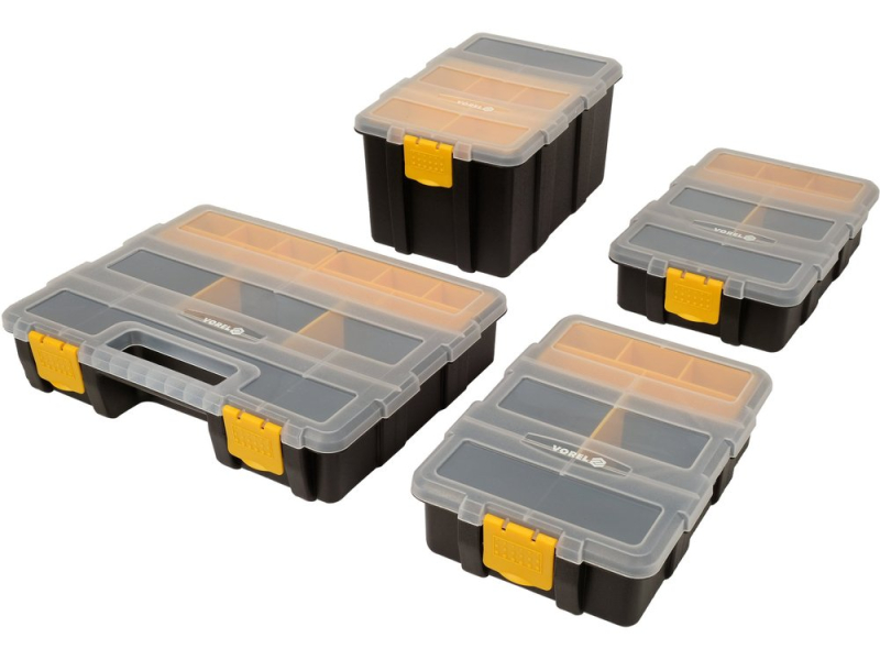 Органайзери в наборі 4 од. VOREL: 2- 22x 15.5x 6 см, 1- 22x 15.5x 12 см, 1- 22x 29x 6 см (78788)