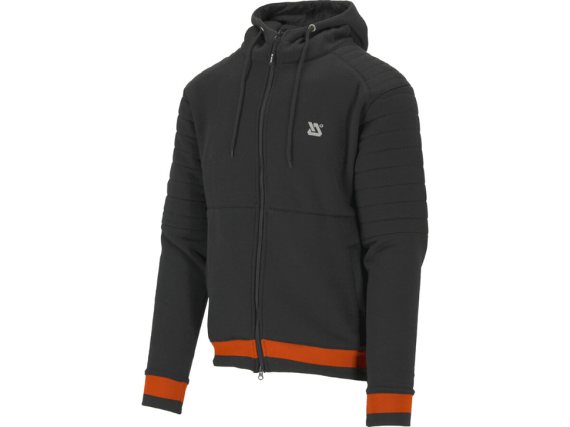 Худі з капюшоном і блискавкою YATO розм.XL, 2 кишен чорно-червоний; матеріал: 80%-бав, 20%-поліес