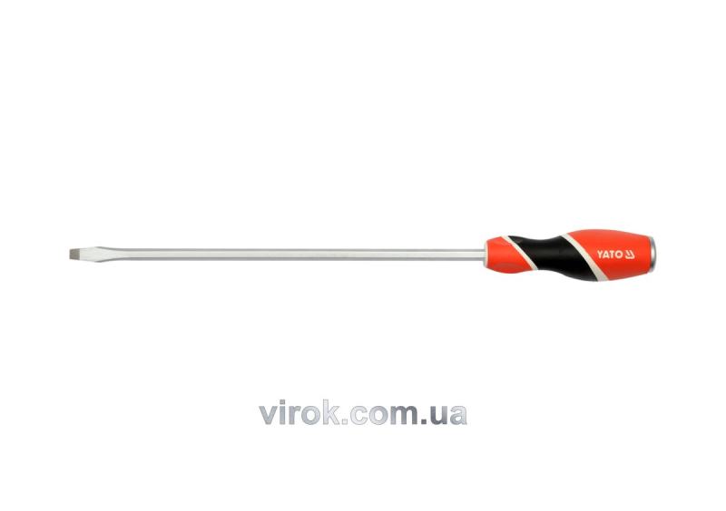 Викрутка плоска ударна YATO : шліц SL8 x 250 мм