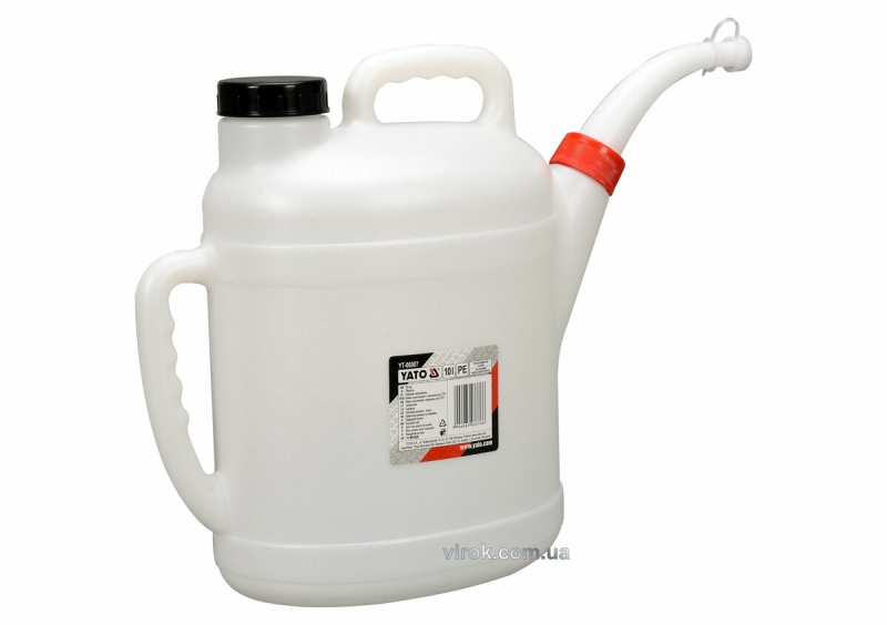 Лійка пластикова для СТО YATO : з кришкою, V= 10 л