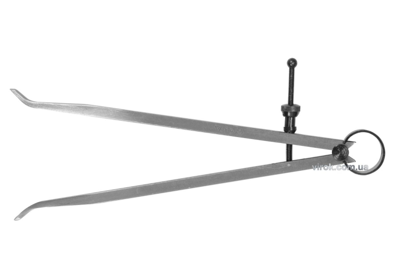 Кронциркуль для внутрішніх вимірів YATO : l= 200 мм, з гвинтовим фіксатором і на пружині [25/50]