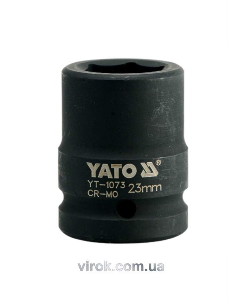Головка торцева ударна 6-гранна YATO : квадрат 3/4", М= 23 мм, L= 50 мм