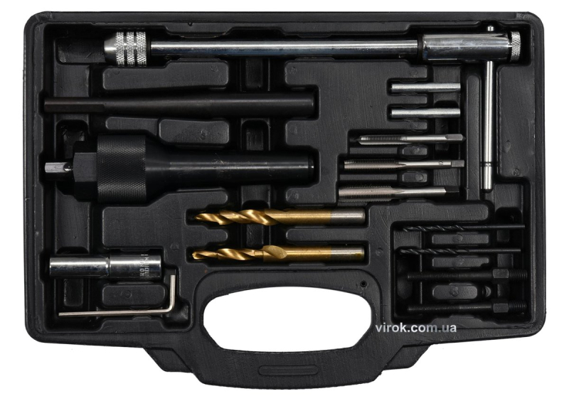 Набор для удаления поврежденных свечей YATO квадр. 3/8" , 16 Ед.