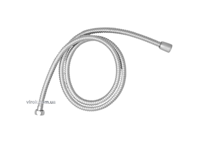Шланг душовий з металевою гофрою VOREL, l=1,7 м, нержавіюча сталь і EPDM [30/60]