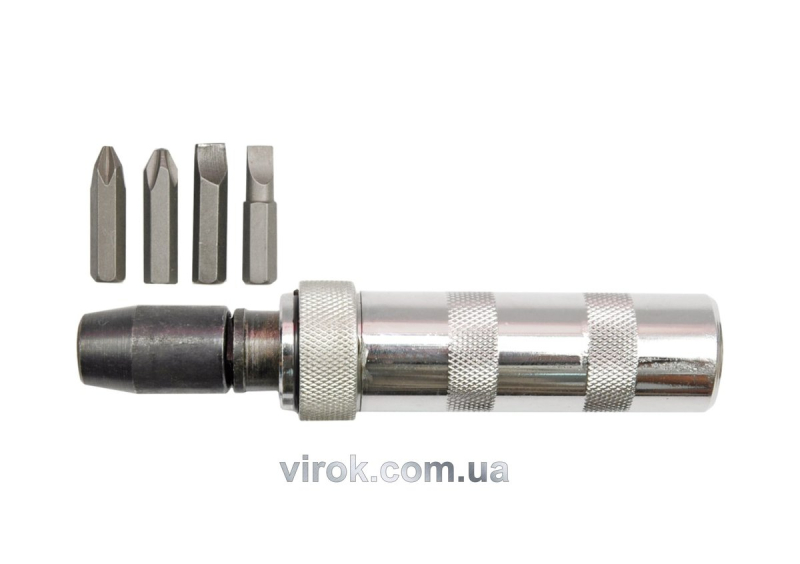 Викрутка ударна VOREL : 4 насадки