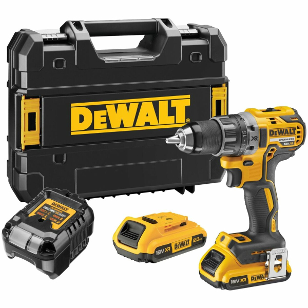Шуруповерт аккумуляторный бесщеточный DeWALT18V XR Li-Ion 70 Нм 2 АКБ 2 Агод + ЗП кейс
