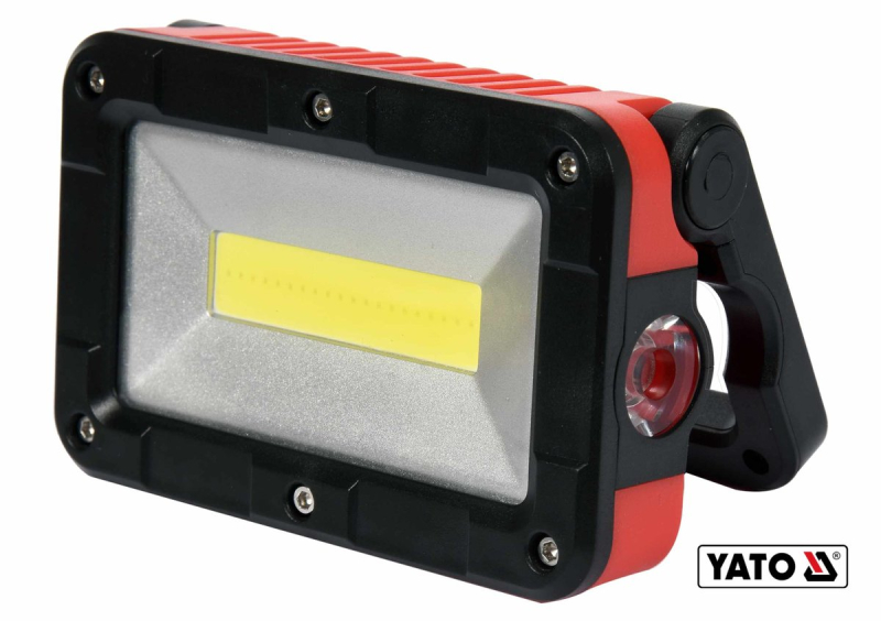 Прожектор з COB-діодним випромінювачем, переносний YATO : 3.7В 2Агод, 5Вт, 300 lm, 5 режимів +магніт