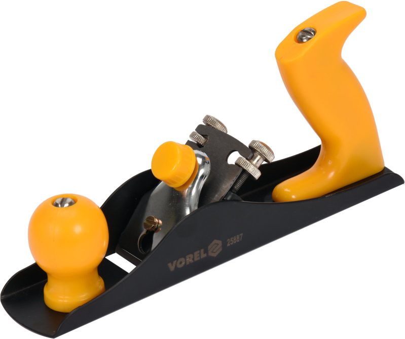 Рубанок столярний VOREL : L=235 мм, ніж- 44/1.8 мм, HRC 50-55, 65Mn, металевий корпус [30/540]