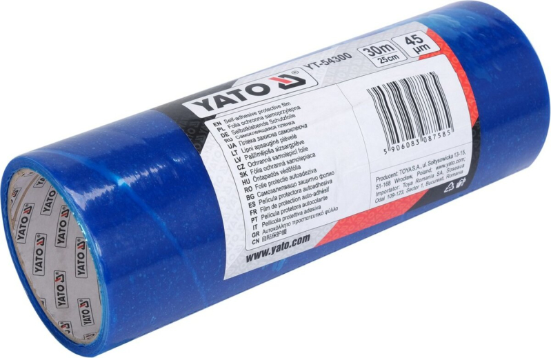 Плівка cамоклеюча захисна YATO, l= 30 м, w= 25 см, t= 45 мкр