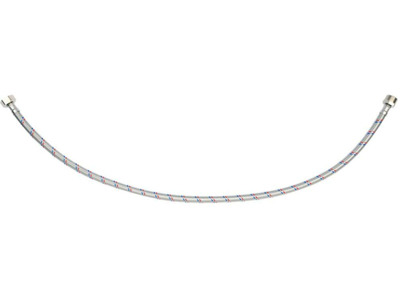 Шланг водопровідний з опліткою з нерж сталі FALA l= 800 мм, Ø= 8/12, з'єднання М-1/2" х F-1/2" 1 МПа