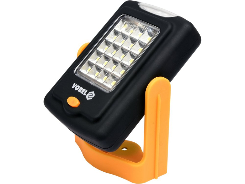 Светильник для мастерской поворотный VOREL 82730, 20+3 LED, 3xAAA