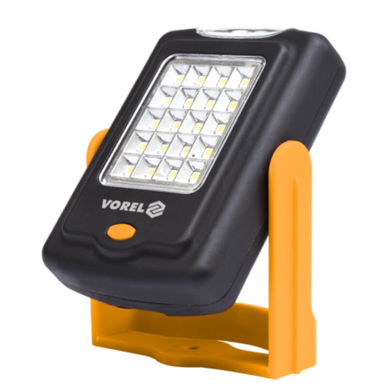 Светильник для мастерской поворотный VOREL 82730, 20+3 LED, 3xAAA