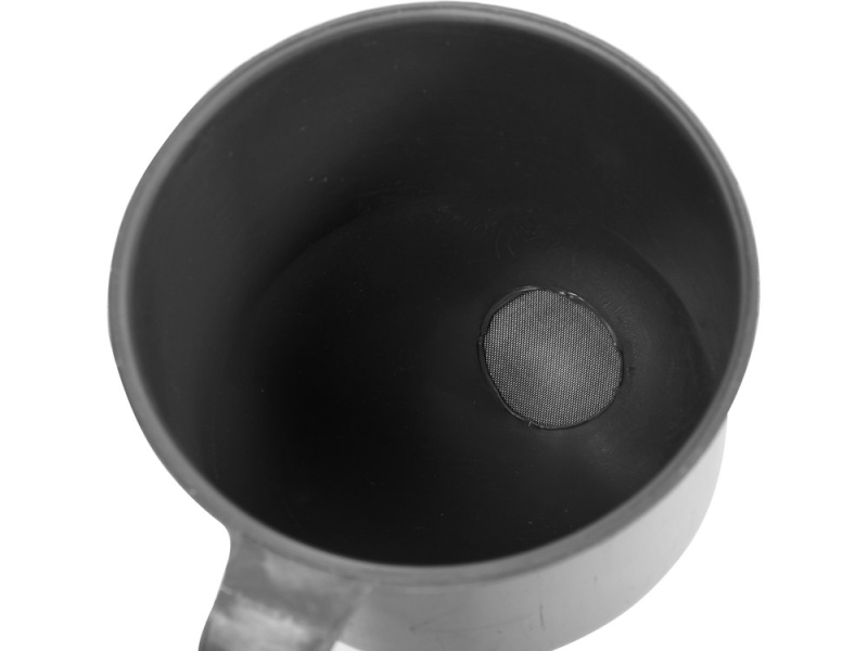 Лійка коса з ситечком VOREL 83016, 130 мм, сіра
