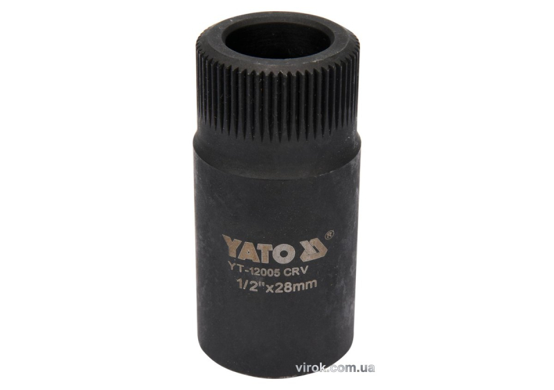 Насадка-ключ до форсункових камер двигуна "MERSEDES" YATO: квадрат- 1/2", Ø- 28мм, l=58мм, Cr-V