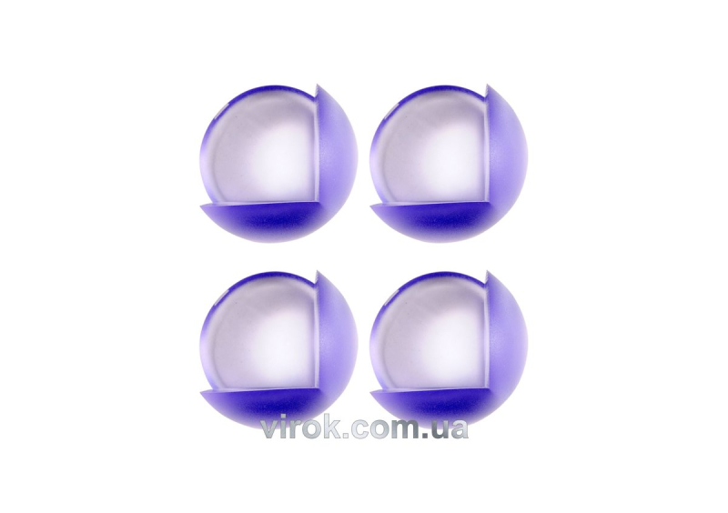 Накладка захисна VOREL кульова, для кутів меблів, Синій колір, Набір 4 шт. [16/288]
