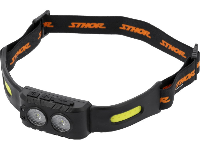 Ліхтар налобний акумуляторний STHOR 88682, 200 лм, 5 режимів, USB typu C