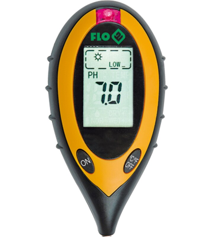 Тестер параметрів грунту VOREL 4 в 1; U= 9V, FLO (89000)