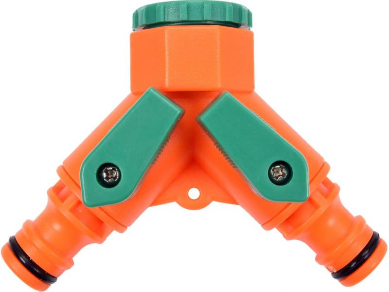 Разветвитель для шланга двойной G1/2-G3/4 (F) FLO 89022