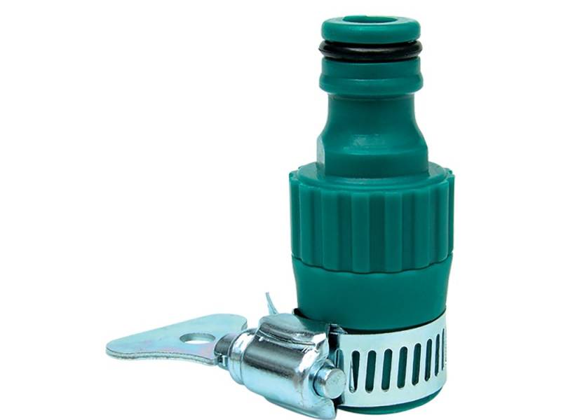 Адаптер для крана під шланг 1/2" з хомутом FLO 89253, ABS