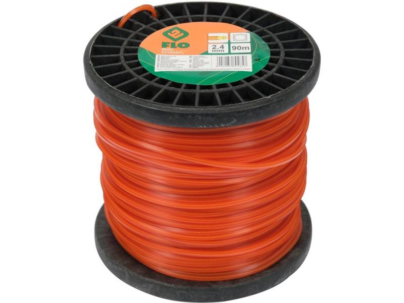 Леска для триммера EXTRANYL FLO 89465, 2,4 мм × 90 м, квадрат с сердечником